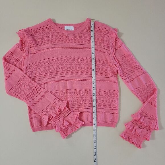 Misa Los Angeles Kelly Knit Top Coral-Pink - Picture 6 of 16